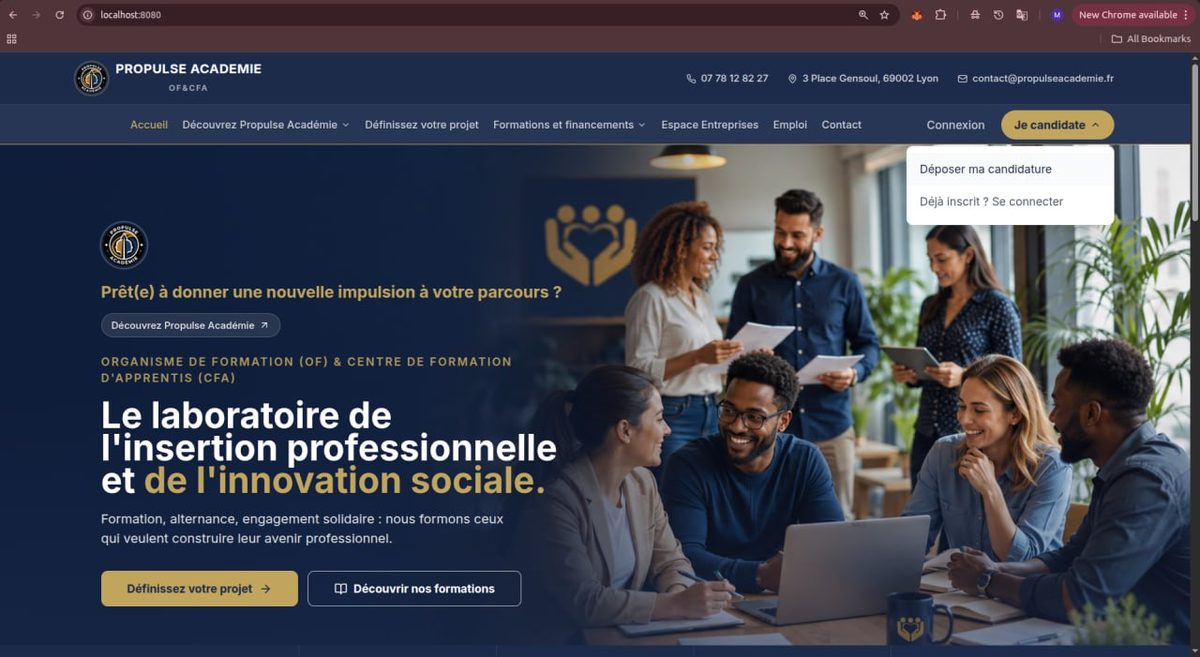 Propulse Académie - ERP pour centres de formation d'apprentis